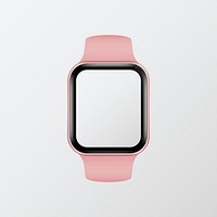 Digital smart watch screen mockup