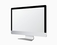 Blank computer screen mockup illustration