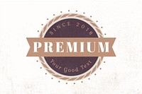 Vintage premium badge logo vector