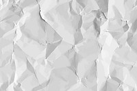 White crumpled paper textured background vector