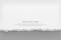 Torn grunge white and gray paper with ripped edge background