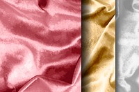 Luxury shiny silk fabric textured vectors collection