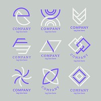 Modern company logo design vector