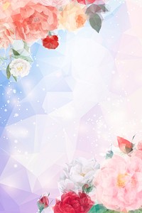 Flower blue background wallpaper vector