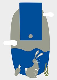Year of the rabbit vector