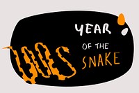Year of the snake vector