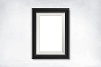 Black frame mockup on a wall vector