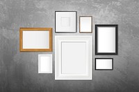 Various frame collection mockup vector