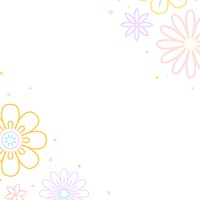 Flower pattern with a white background vector