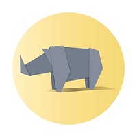 Animal origami vector