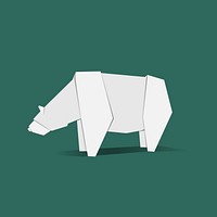 Animal origami vector