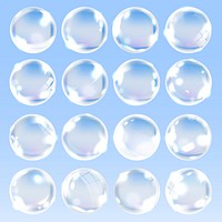 Organized soap bubbles background vector