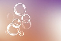 Soap bubbles on a colorful background vector