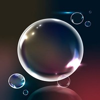 Soap bubbles at a party background vector