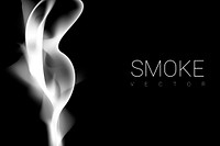 Gray smoke abstract background vector