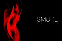 Red smoke abstract background vector