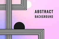Retro gradient abstract background design vector