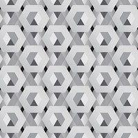 3D gray hexagonal patterned background vector