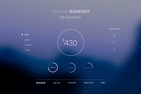 Internet banking financial account vector