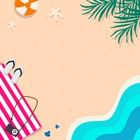 Summer by the seaside design vector