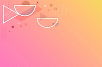 Pink orange abstract geometric background vector