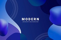 Blue modern gradient background vector