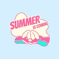 Summer is coming vacation vector