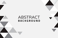Abstract black and white geometric background vector