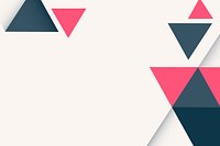 Abstract pink and gray geometric background vector