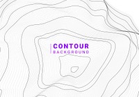 Black and white abstract map contour lines background<br />