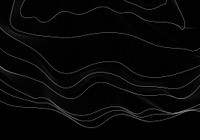 Black and white abstract map contour lines background<br />