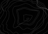 Black and white abstract map contour lines background<br />