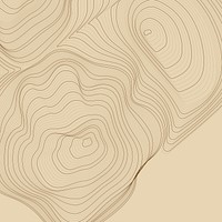 Brown abstract map contour lines background