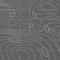 White and gray abstract map contour lines background