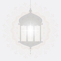 <br />Eid mubarak lantern background vector