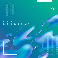 Colorful fluid gradient background vector