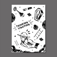Light bulb graphic illustration icon