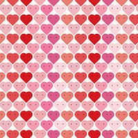 Valentine&#39;s day heart shape pattern vector