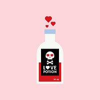 Valentine&#39;s day love potion vector