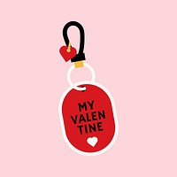 My Valentine tag vector