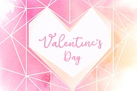 Happy valentine&#39;s day inscription social media post