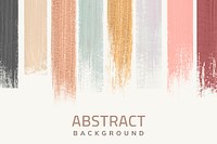 Pastel shimmering acrylic brush stroke vector