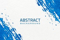 Blue brush stroke abstract background vector