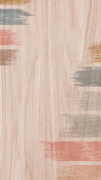 Pastel acrylic brush stroke on a wooden background vector