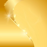 Golden wave abstract background vector