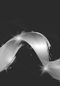 Silver wave abstract background vector<br />