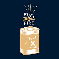 Fuel to fire canister vector