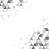 Gray triangle patterned on white background