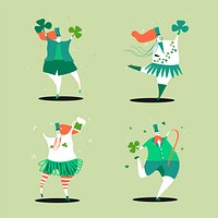St. Patrick's Day characters vector