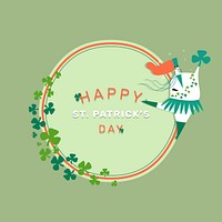 Happy St. Patrick&#39;s Day greeting card vector